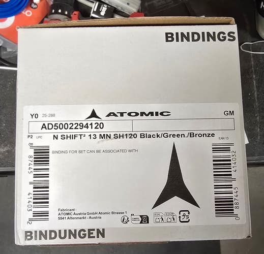 Atomic Shift 2 13 MN Ski Bindings 120 mm Brake Width Max Din 13 (New)