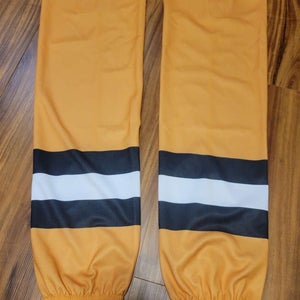 Pro Stock Edge Style Ice Hockey Socks Adult Gold with Black and White New