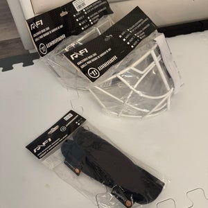 Warrior R/F1 Goalie Cat Eye Cages (2x) + Sweatband (2x) (New)
