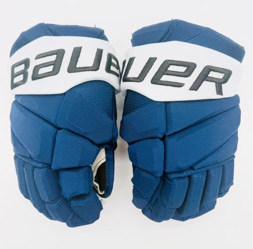 Nearly New Bauer Vapor Hyperlite Hockey Gloves-13"-Grey Clarino Palms-Custom Short Cuffs