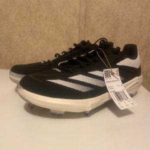 adidas Adizero Electric TP Black/White Baseball Cleats IH3466 Men's Size 9.5