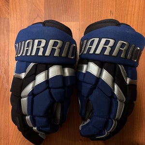 Warrior Covert DT2 Gloves Blue Black and Silver 14" (CLEANED AND SANITIZED NO SMELL)