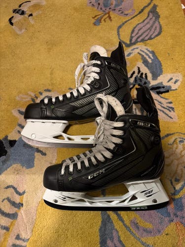 CCM Ribcor BKS Hockey Skates With SB Black Steel and Pump Techonolgy Size 9.5 (Lightly Worn)