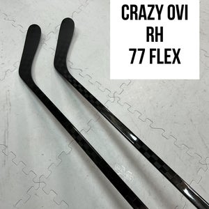 Senior(2x)Right OVI 77 Flex (P08) PROBLACKSTOCK Unbranded Blackout Pro Stock Hockey Sticks
