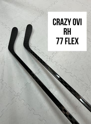 Senior(2x)Right OVI 77 Flex (P08) PROBLACKSTOCK Unbranded Blackout Pro Stock Hockey Sticks