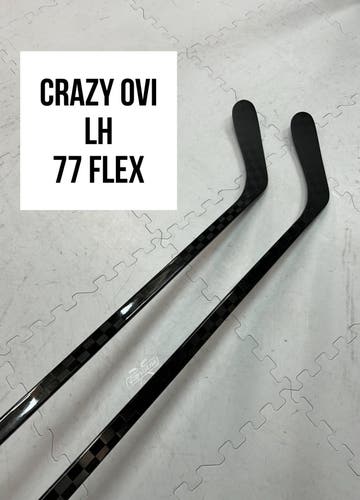 Senior(2x)Left OVI 77 Flex (P08) PROBLACKSTOCK Unbranded Pro Stock Hockey Sticks