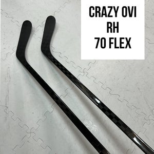 Senior(2x)Right OVI 70 Flex (P08) ProBlackStock™  Unbranded Pro Stock Hockey Sticks