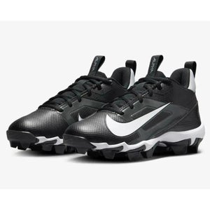 Nike Alpha Menace 4 Shark FQ4016-001 Boys US 2.5 Black Football Cleats HAWK3196