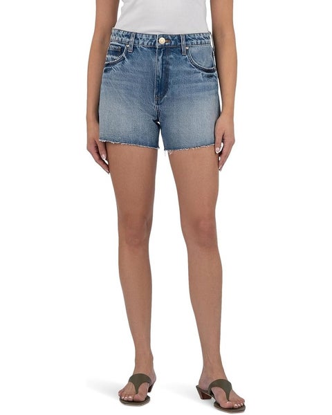 KUT from the Kloth Taylor Cut-Off Shorts Women's 10 Blue Denim High Rise DDR2902