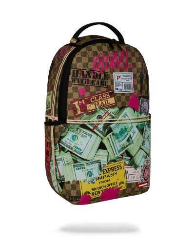 Sprayground Overnight Cash Stash Backpack Unisex Multi Laptop Sleeve Bag SPR219