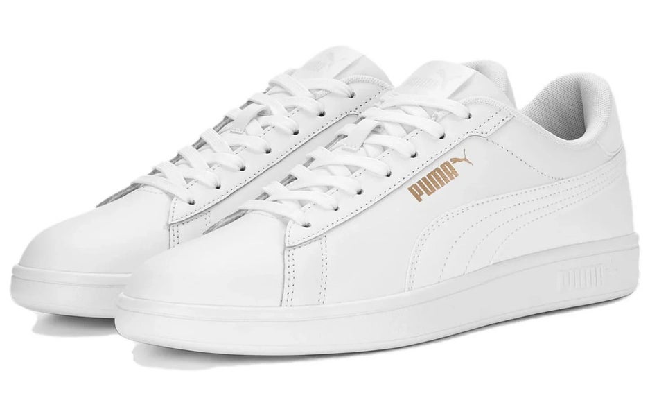 Puma Smash 3.0 390987-01 Sneakers Men's 9 White Leather Lifestyle Shoes RHS7657