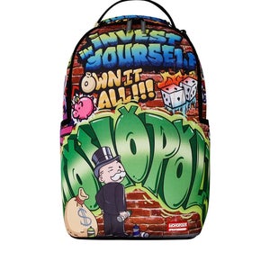 Sprayground Monopoly Graffiti Gold Rush DLXR Backpack Unisex Multi Outdoor SPR4