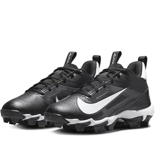Nike Alpha Menace 4 Shark FQ4016-001 Boys US 2 Black Football Cleats HAWK3200