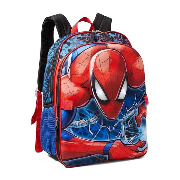 Bioworld Marvel Spider-Man 5-Pc Backpack Set Kids Multi Adjustable Strap DDR3197