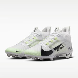 Nike Alpha Menace 4 Elite FD7036-100 Men's US 8.5 White Football Cleats HAWK3051