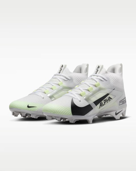 Nike Alpha Menace 4 Elite FD7036-100 Men's US 8.5 White Football Cleats HAWK3051