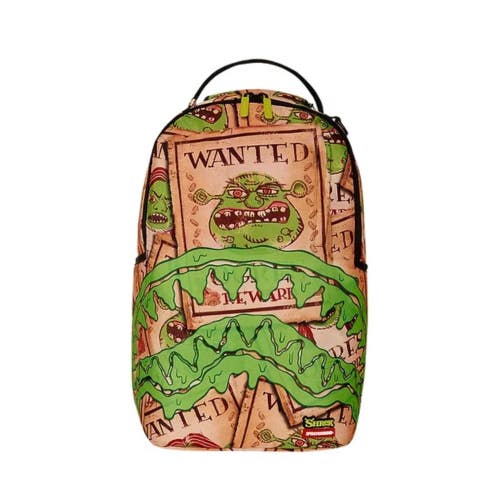 Sprayground Shrek Wanted Unisex Multi Graphic Print Laptop Sleeve Backpack SPR27