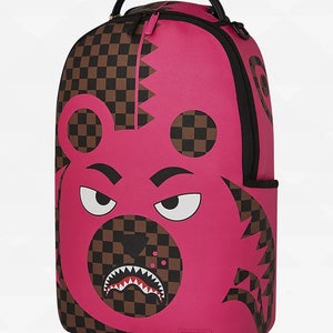Sprayground Pink Bear Shark Backpack Unisex OS Multicolor Limited Edition SPR188