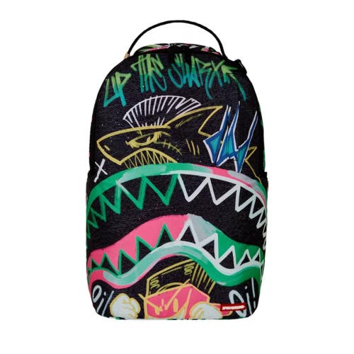 Sprayground Raise The Stakes DLXR Bag Unisex Black Laptop Sleeve Backpack SPR14