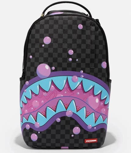 Sprayground Purple Slime Takeover Backpack Unisex Multi Laptop Sleeve Bag SPR216