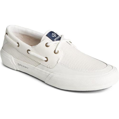 Sperry SeaCycled Men's US 12 White 2-Eye Perofrated Casual Boat Shoe RHS7662