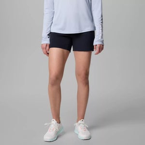 Columbia PFG Coral Point III Shorts Women's 14 Black 5" Inseam Activewear KFC501