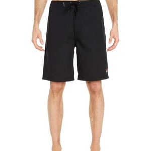 Hurley One & Only 2.0 Boardshorts Men 31 Black Drawstring Waist Swimwear DDR2895