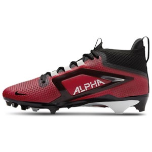Nike Alpha Menace 4 Elite FD7036-600 Men's 11 Red White Football Cleats HAWK3056