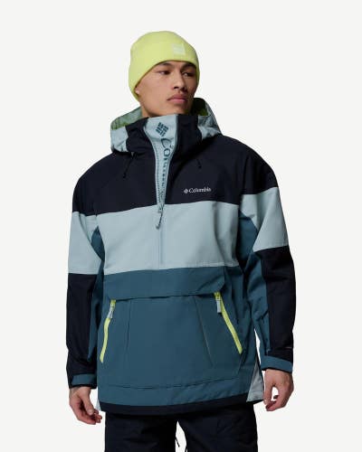 Columbia Coreshot Shell Anorak Jacket Men's Multi Half Zip Pockets Hooded KFC459