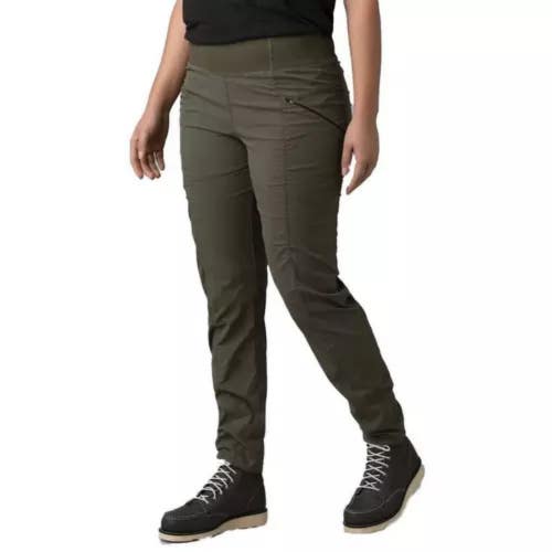 prAna Koen Pants Women's Small Reg Grape Leaf Elastic Waist Skinny Leg DDR2370
