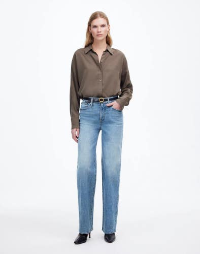 Madewell Perfect Vintage Jeans Women's 30 Blue Denim Medium Wash Wide Leg KFC425