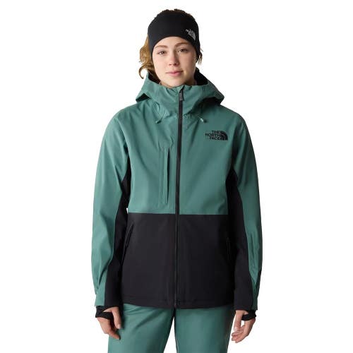 The North Face Freedom Jacket Women's S Green Waterproof Hooded Full Zip KFC347