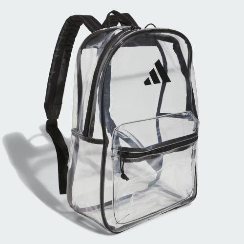 Adidas Clear 2.0 Backpack Unisex Clear Shoulder Straps Transparent Bag KFC491