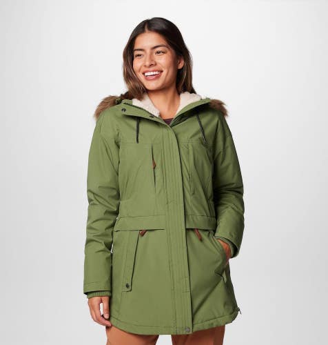 Columbia Payton Pass II Jacket Women's Large Canteen Omni-Heat Insulated DDR3188