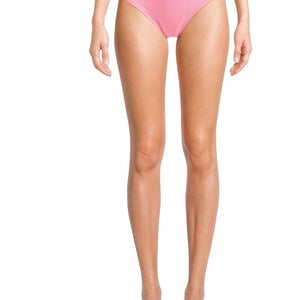 Lilly Pulitzer Kashin Bikini Bottom Womens 10 Rousseau Pink Rib Swimwear DDR2393