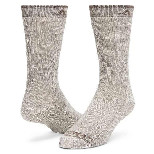 Wigwam Merino Comfort Hiker Socks Unisex Large Taupe Stretch Cushioned DDR2893