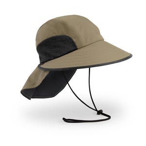 Sunday Afternoons Sport Hat Women's S/M Sand Black Wide Brim Chin Strap DDR2381
