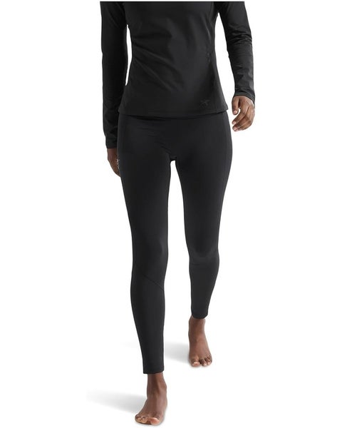 Arc'teryx Rho Base Layer Bottom Women's Small Black Elastic Waist Ankle DDR2452