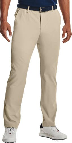 Under Armour Drive Pants Men's 32X34 Khaki Base Straight Leg Zip-Fly KFC470