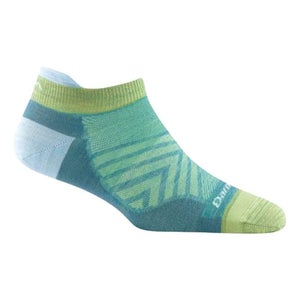 Darn Tough Vermont Womens Small Aqua Ultra-Lightweight Run No Show Socks DDR2378