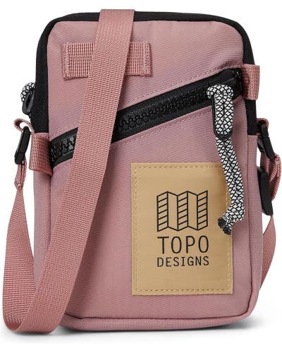 Topo Designs Mini Shoulder Bag Unisex OS Rose Crossbody Strap Handbags DDR2883