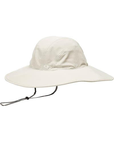 Outdoor Research Oasis Sun Hat Women's Large Sand Wide Brim Chin Strap DDR2402