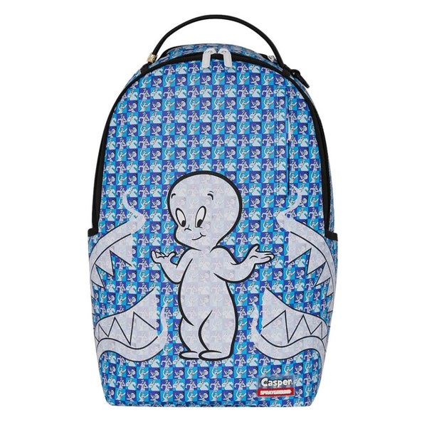 Sprayground Casper See Through Chex Unisex Blue Graphic Print Backpack SPR103