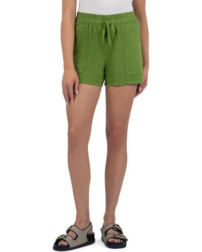KUT from the Kloth Katana Shorts Women's XS Green Flat Front Drawstring DDR2701