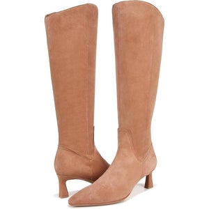 Naturalizer Deesha I8394L2203 Women's 8.5 Brown Leather Wide Calf Boots HAWK3186