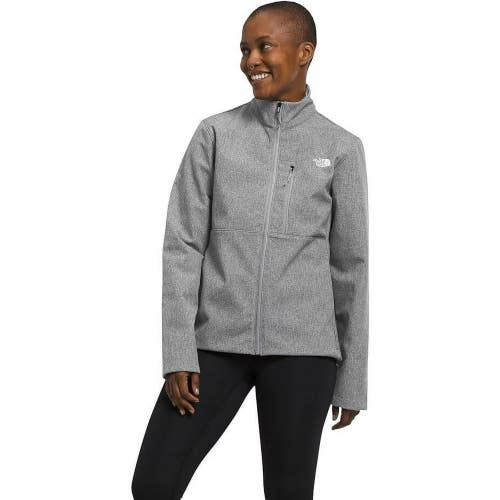 The North Face Apex Bionic 3 Jacket Womens Medium Gray Mock Neck Full Zip KFC408