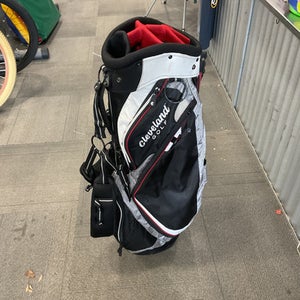 Used Cleveland 7 WAY STAND BAG Mens Stand Bag White/Black/Red 11614-S000231912