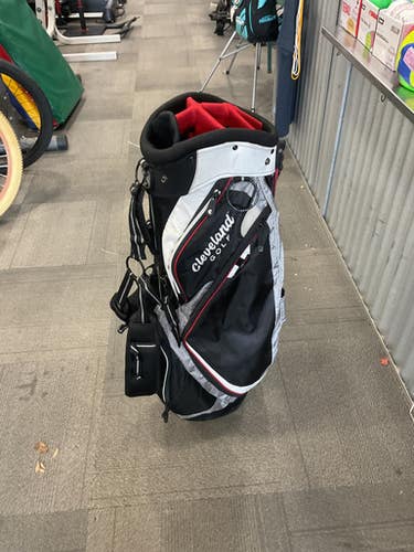 Used Cleveland 7 WAY STAND BAG Mens Stand Bag White/Black/Red 11614-S000231912