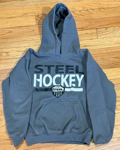 Steel Hockey Gray Boys Medium Sweatshirt (Used)