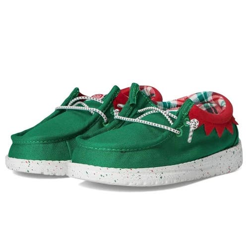 Hey Dude Wally Holiday ELF 42147-3XX Toddler Green Slip-On Casual Shoes HAWK3193